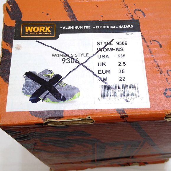 Red Wing Worx 9306 Sneakers US 5M Women's Aluminum Toe Electrical Hazard - Picture 10 of 10